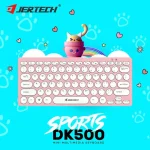 مینی کیبورد سیم دار جرتک مدل Jertech DK500 – صورتی